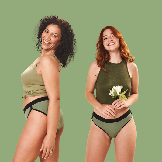 Green & Pink Bikini Underwear | Sizes 6 to 18 - Mint Global