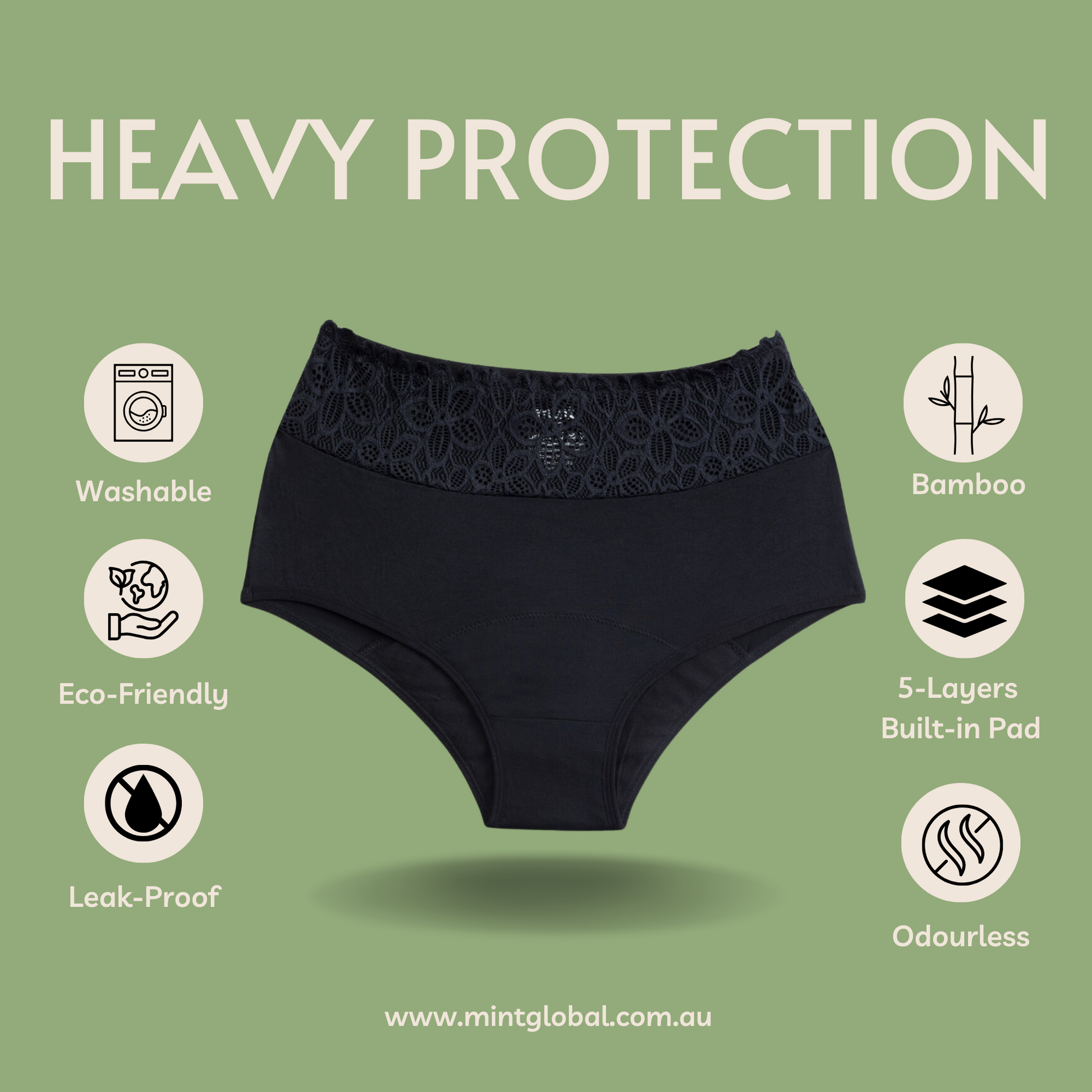 Freedom Gift Set | 3 Underwear + Facial Pads - Mint Global