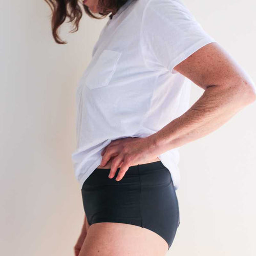 Black & Nude Seamless Incontinence Briefs | Moderate Protection | Sizes 10 to 20 - Mint Global