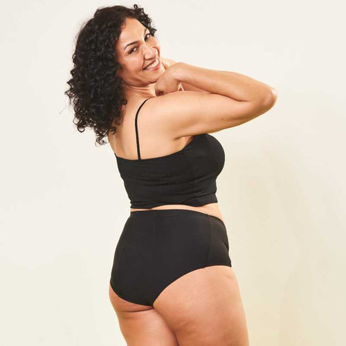 Black & Nude Seamless Incontinence Briefs | Moderate Protection | Sizes 10 to 20 - Mint Global