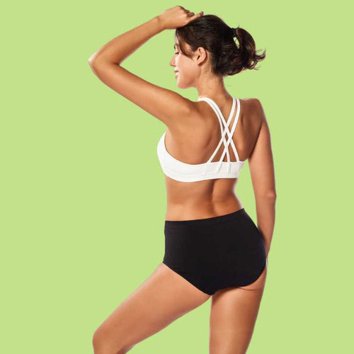 Black Seamless Period Undies | Medium Flow | Sizes 10 to 18 - Mint Global