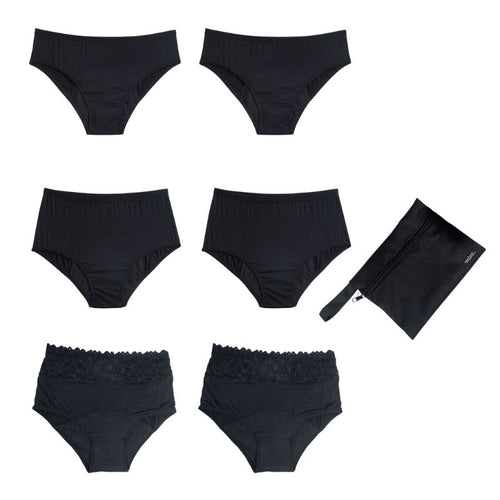 Underwear Mix | 6 Pack Undies + Bag - Mint Global