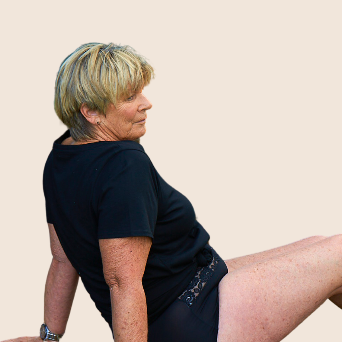 Black & Nude Lace Incontinence Underwear | Sizes 8 to 22 - Mint Global