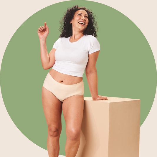 Black & Nude Seamless Incontinence Briefs | Moderate Protection | Sizes 10 to 20 - Mint Global