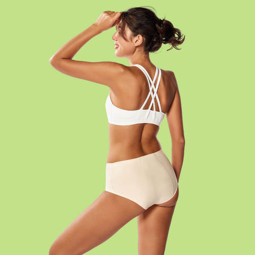 Nude Seamless Maternity & Postpartum Briefs | Light Flow | Sizes 10 to 18 - Mint Global